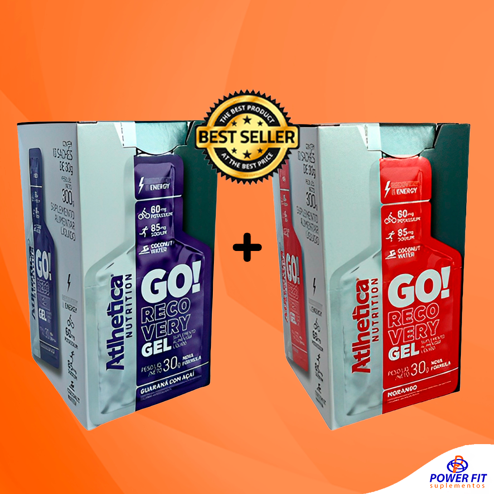 Go! Recovery Gel Display com 10 Sachês - Atlhetica Nutrition em Oferta na Shopee