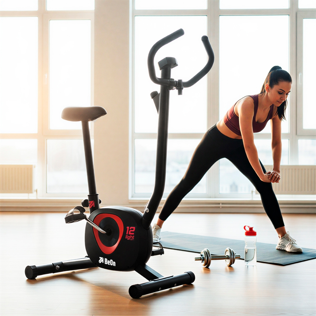 BICICLETA ERGOMÉTRICA BIKE FITNESS 12LIGTHT BEON VERMELHA em Oferta na Shopee