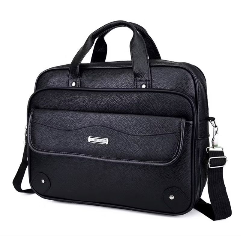 Pasta mascolino executiva Couro Sintético Notebook 15.6 Documentos Transversal