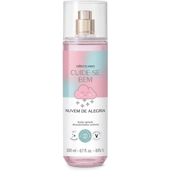 Body Splash Nuvem de Alegria: Leveza com um toque de entusiasmo: sinta a felicidade em cada borrifada.