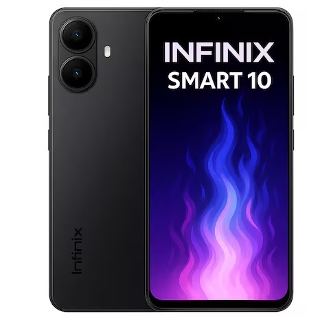 Smartphone Celular Inifinix Smart 10,64GB,3GB RAM,Tela 6,6,Android 13,Cam 50MP,Bat 5000mAh,Dual SIM, Preto