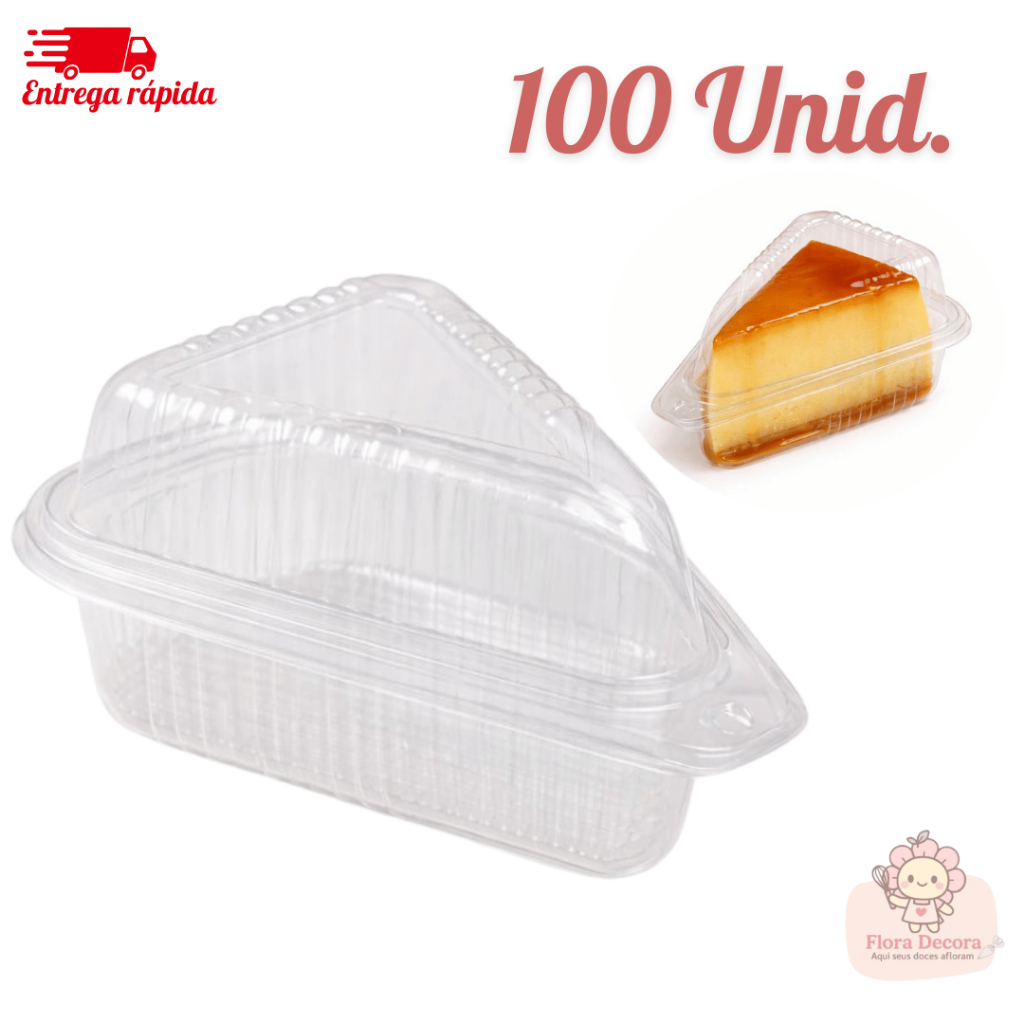 Embalagem Fatia Bolo Plástico - Comprar com Melhor Preço em Padaria