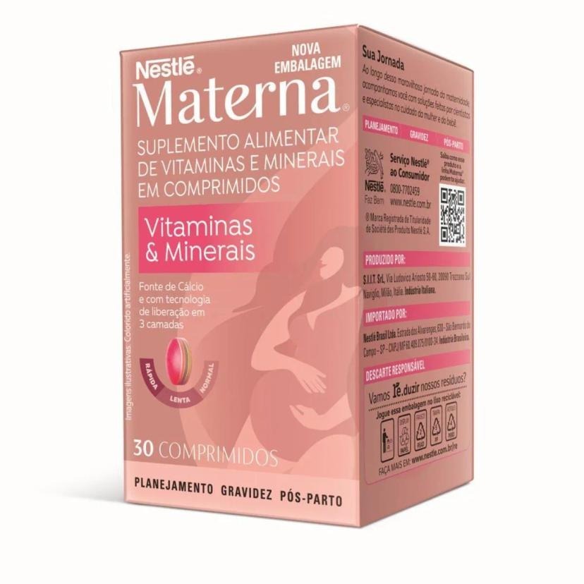 Materna Nestle Comprimido Revestido com 30 cpr