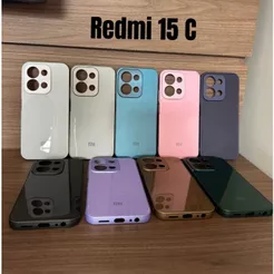 Capa Capinha Case Para Redmi 15C Acabamento Premium Aveludada + Proteção de Câmera.