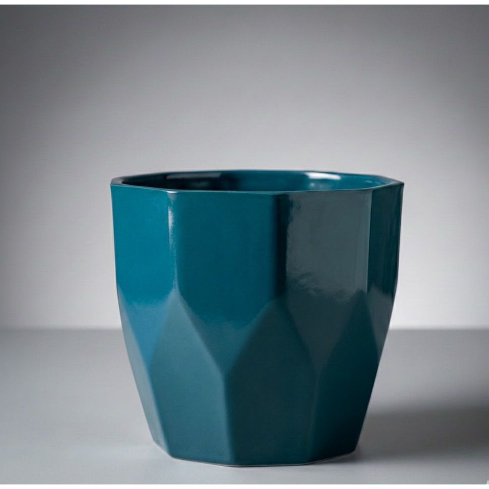 Vaso Facetado Médio N4 Decorativo Para Plantas e Ideal Para Centro de Mesa Casa Sala Cozinha em Oferta na Shopee