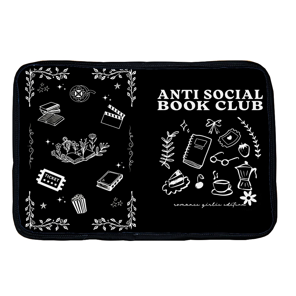 Capa para Livro Antigo Capa protetora personalizada leitura livros book cover anti social book club