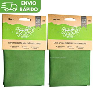 KIT Limpa Vidro Pano Mágico Ákora Original Poliéster e Poliamida Microfibra Limpeza em Oferta na Shopee