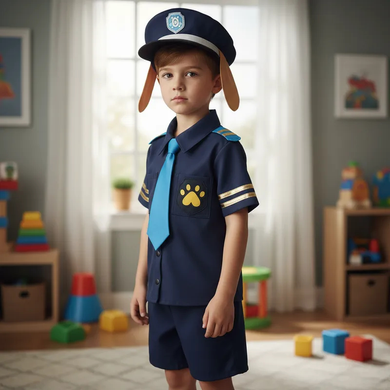 FANTASIA DETETIVE LABRADOR MASCULINO GB INFANTIL em Oferta na Shopee