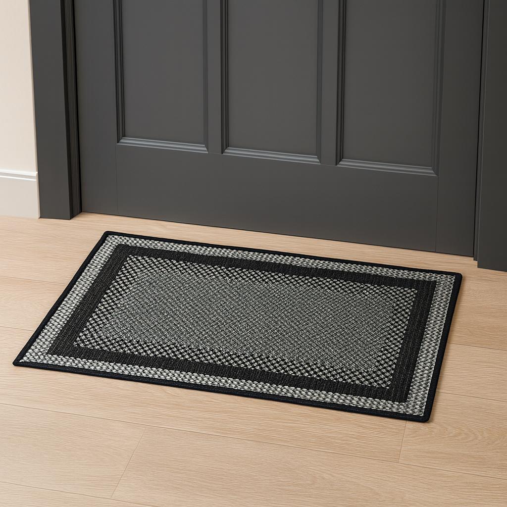Tapete Porta De Entrada Sisal 50cm x 80cm com ponteiras antiderrapante
