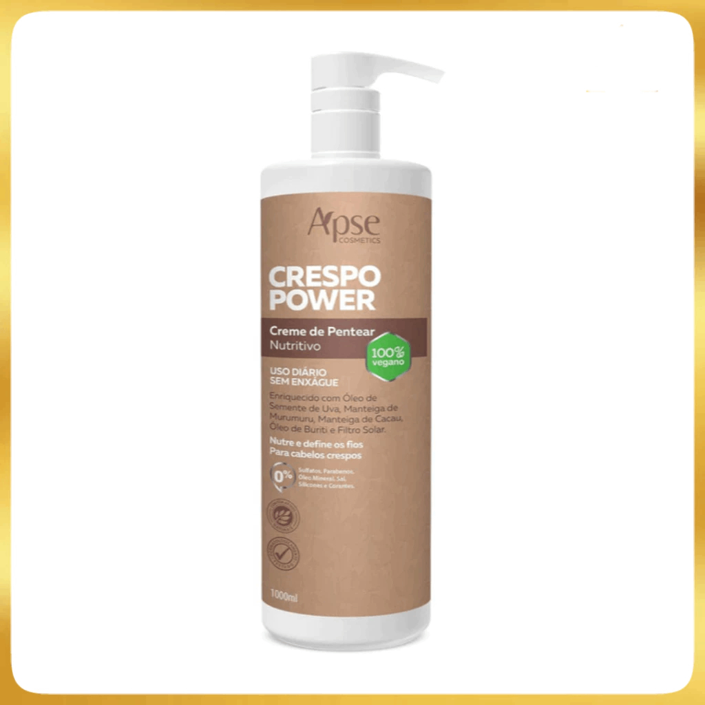Apice Apse Creme de Pentear Nutritivo Crespo Power 1L em Oferta na Shopee