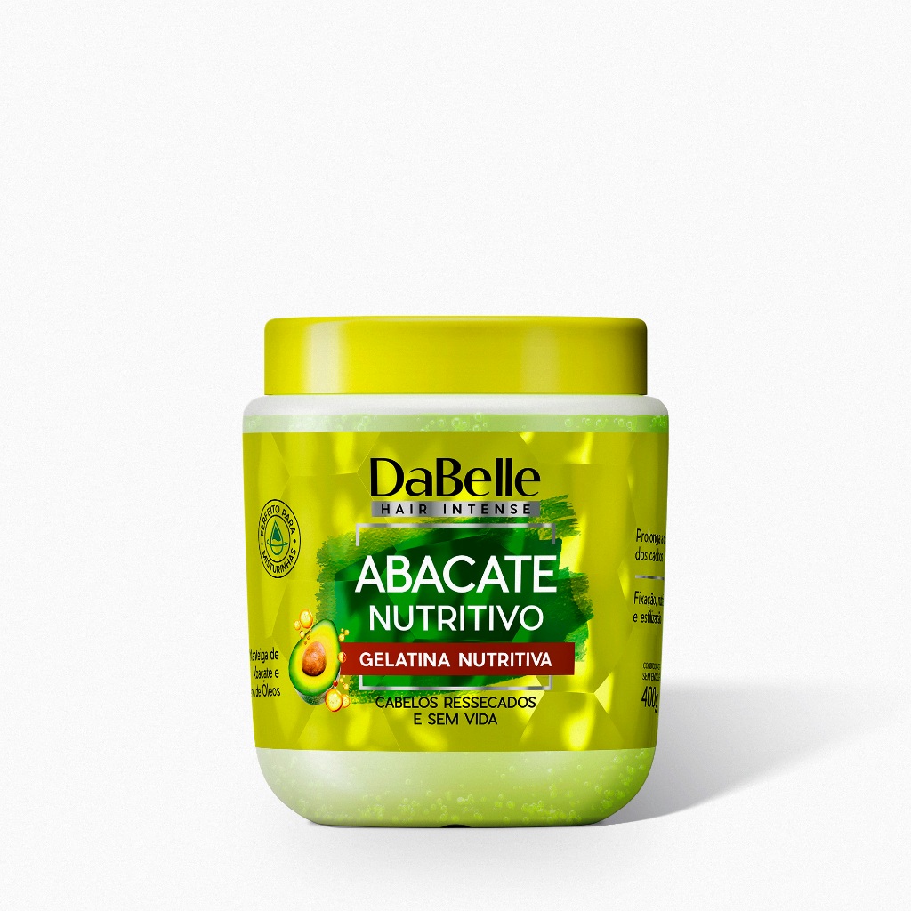 Gelatina Abacate Nutritivo - Dabelle Hair 400g em Oferta na Shopee