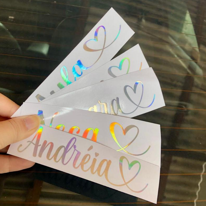 Adesivo Nome personalizado  para Carro, Moto, Garrafa