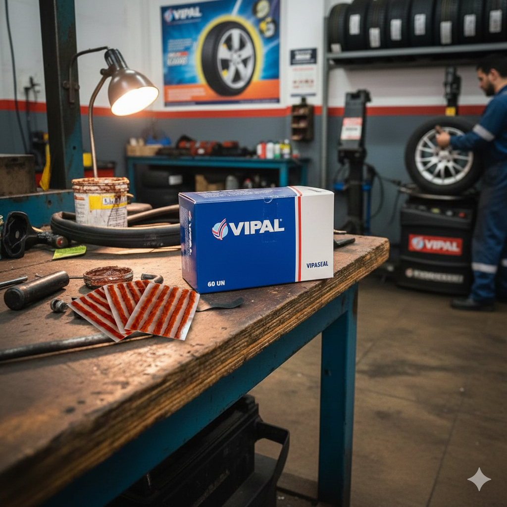 Refil Vipaseal 100mm Cx C- 60 Un Reparo P-pneus Macarrão