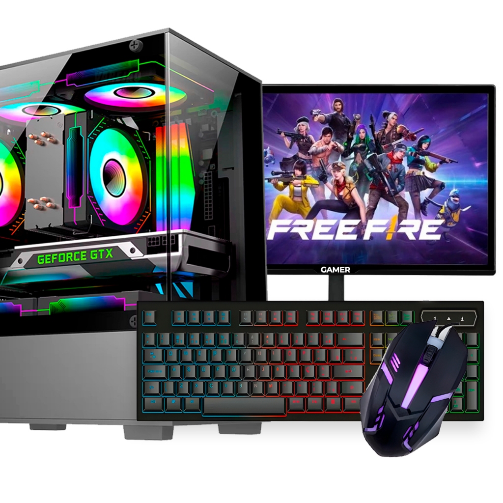 Computador Gamer Intel Core I5 6gb Ram SSD 120GB Gamer GT 210 + Monitor 19"