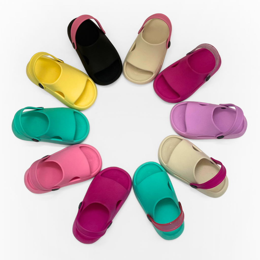 Chinelo Nuvem Menina Infantil com Correia – Antiderrapante, Leve e Confortável