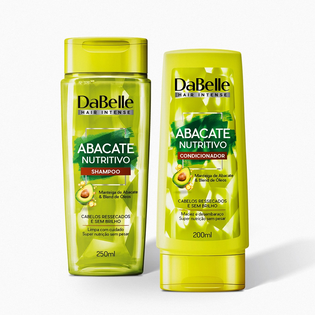 Kit Shampoo e Condicionador Abacate Nutritivo DaBelle Hair em Oferta na Shopee