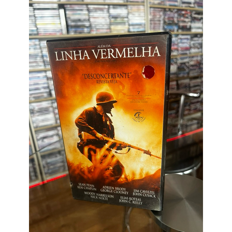 VHS “Além da Linha Vermelha” - Sean Penn, legendado
