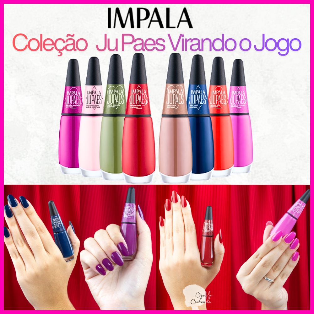 Kit 8 Esmaltes Impala Coleção Jupaes Virando o Jogo Esmalte Atacado