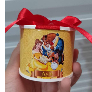 Kit mini Tubolata personalizada 5x6 A Bela e a Fera- para aniversário| lembrancinha de festa- vários temas em Oferta na Shopee