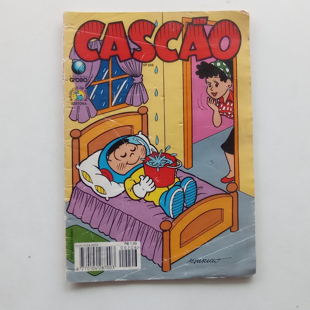 Gibi Cascão nº 206 - Turma da Mônica - Ed. Globo - 1994
