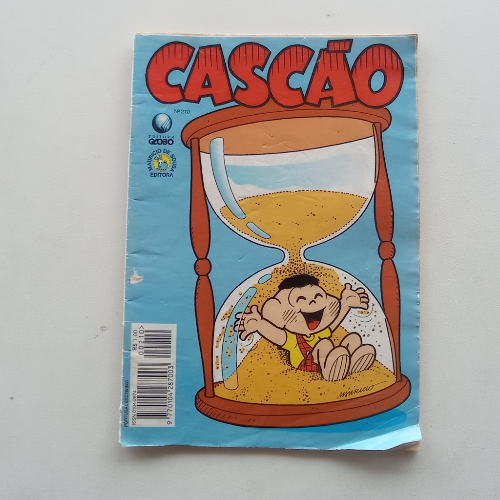 Gibi Cascão nº 210 - Turma da Mônica - Ed. Globo - 1995