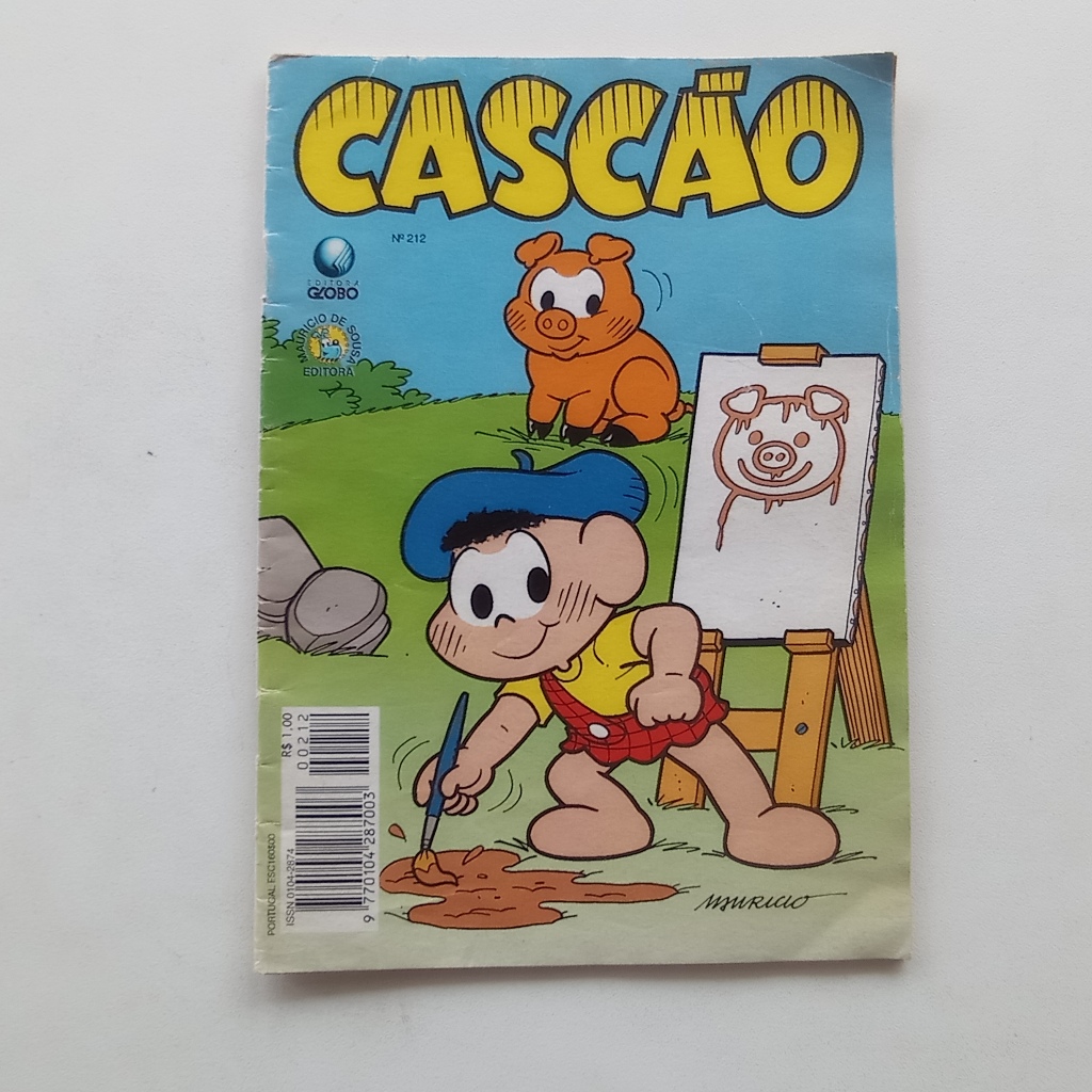 Gibi Cascão nº 212 - Turma da Mônica - Ed. Globo - 1995
