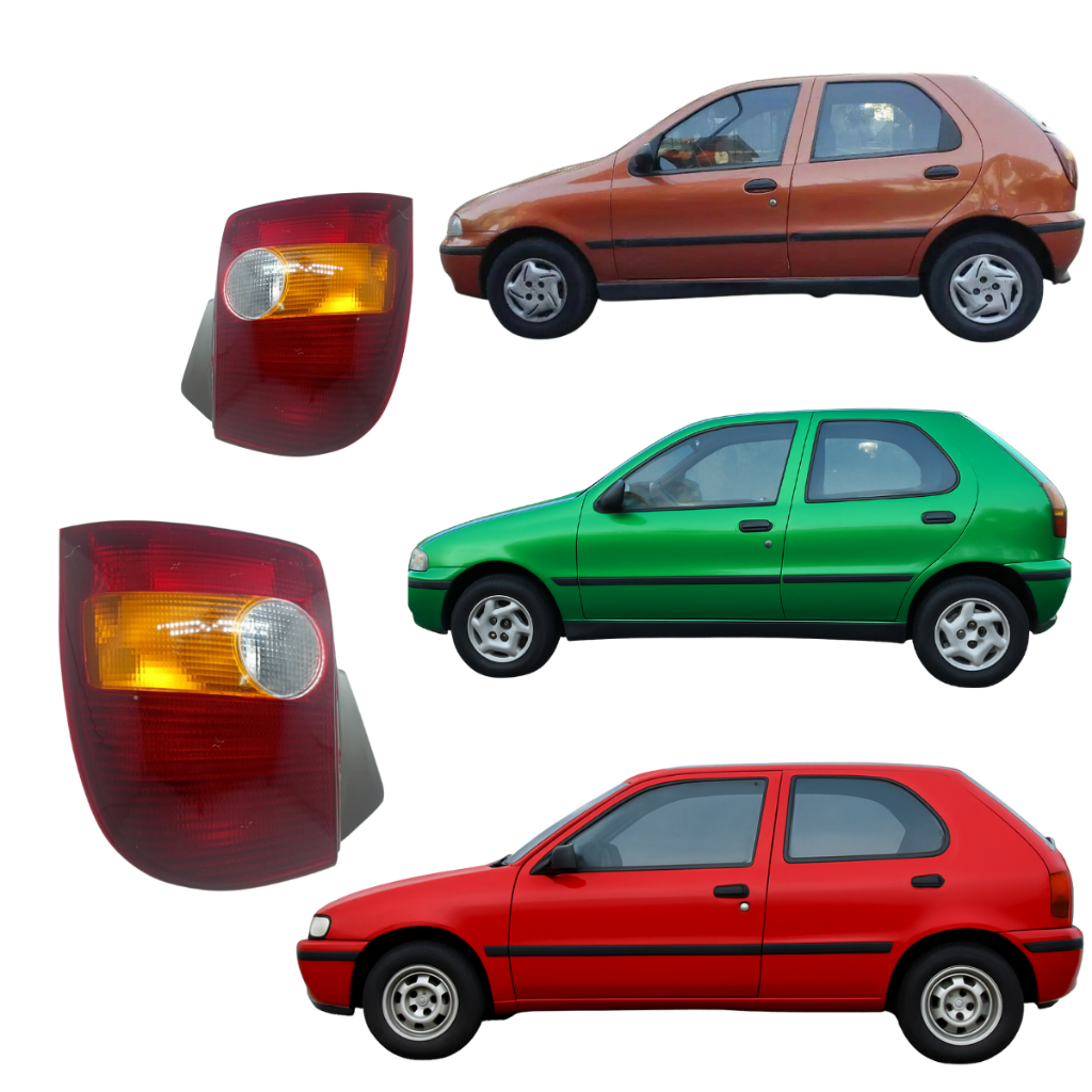 LANTERNA TRASEIRA PALIO 1996 1997 1998 1999 2000 ABA PRETA