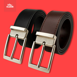 Kit com 2 ou 1 Cinto Social Masculino Couro Ecológico Dupla Face Preto e Marrom em Oferta na Shopee