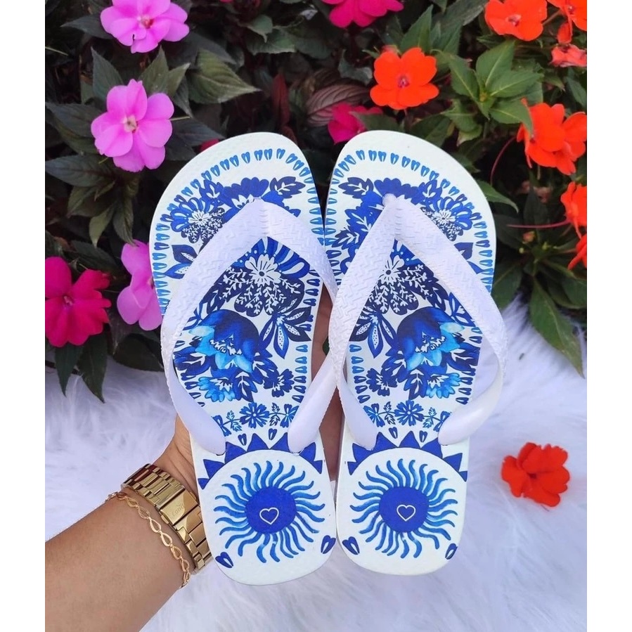 Chinelo Feminino Personalizado – Ótimo Preço e Conforto em Borracha – Confortável e Estiloso