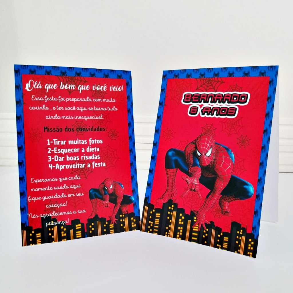 10 a 40 plaquinha de mesa HOMEM ARANHA personalizada , centro de mesa lembrancinha para festa infantil em Oferta na Shopee