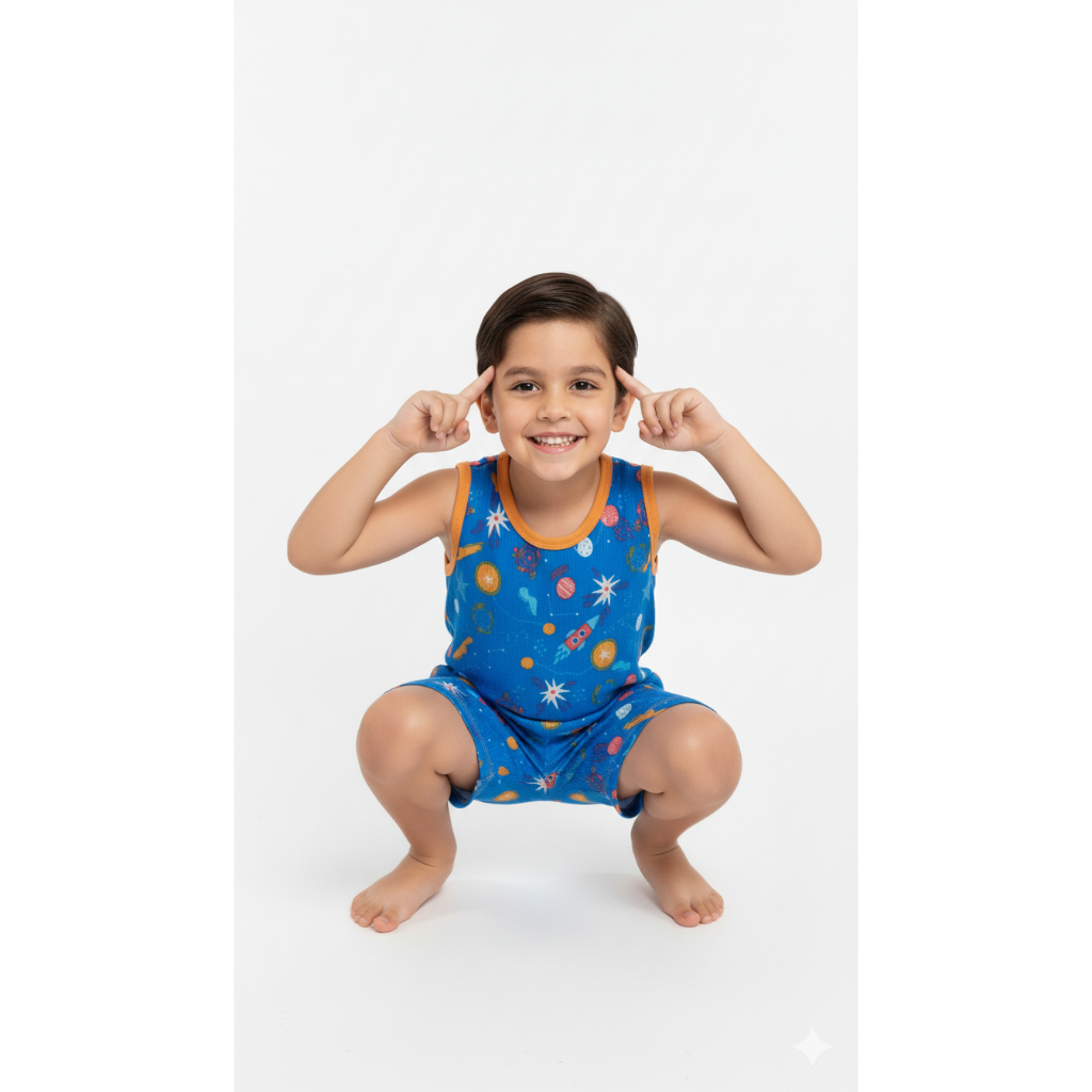 Pijama Infantil Masculino Regata Tecido Suede Macio Estampado