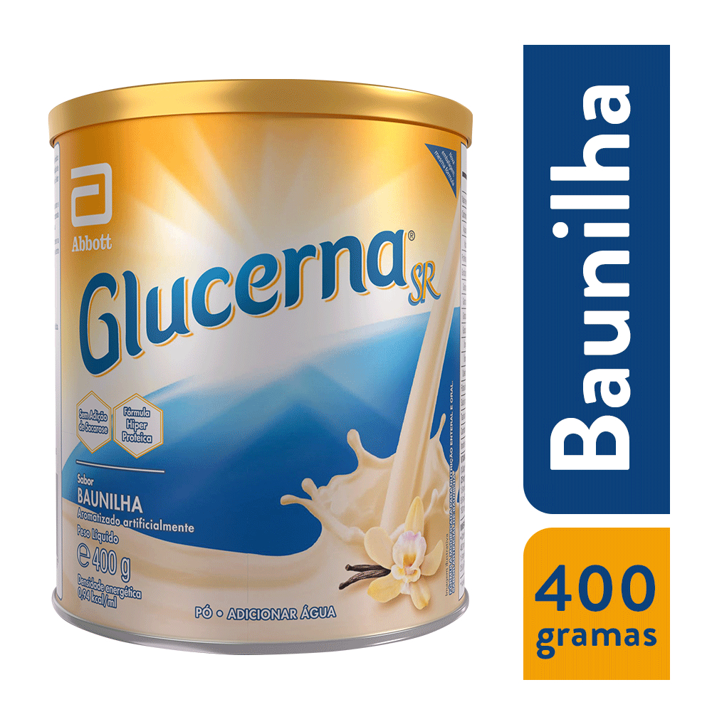 Glucerna Abbott Sr Suplemento Hiper Proteico Baunilha 400g