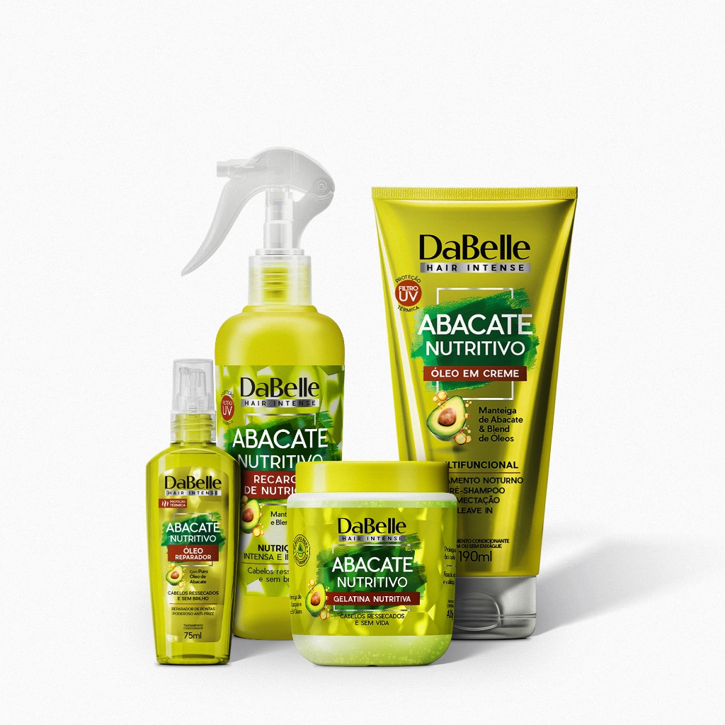 Dabelle Kit Finalização 400g 4 Produtos - Abacate Nutritivo em Oferta na Shopee