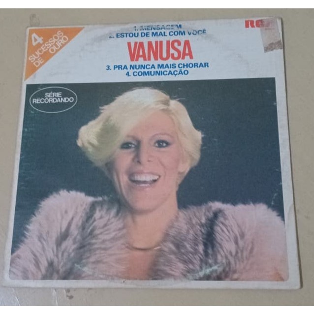 Disco de Vinil Compacto Vanusa, 4 Sucessos de Ouro, , RCA, 1982