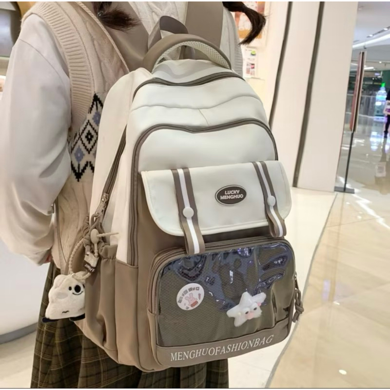 Mochila Feminina Masculino Escolar Passeio Coreano Grande Capacidade Impermeável 23108