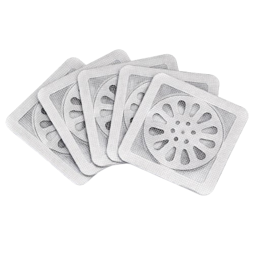 Kit 5 Protetor Adesivo Para Ralo Banheiro Cozinha Tela Adesivo