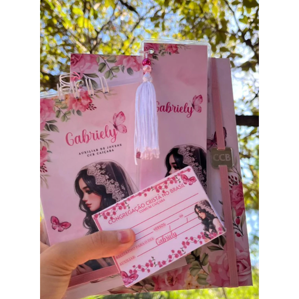 Kit Auxiliar de Jovens CCB Completo | Agenda + Bloco + Marca Página + 200 Recitativos Personalizados em Oferta na Shopee