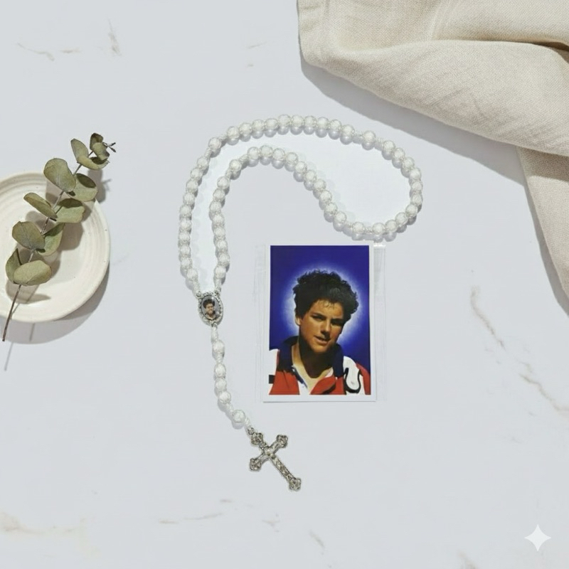 Kit Terço Santo Carlo Acutis + Oração