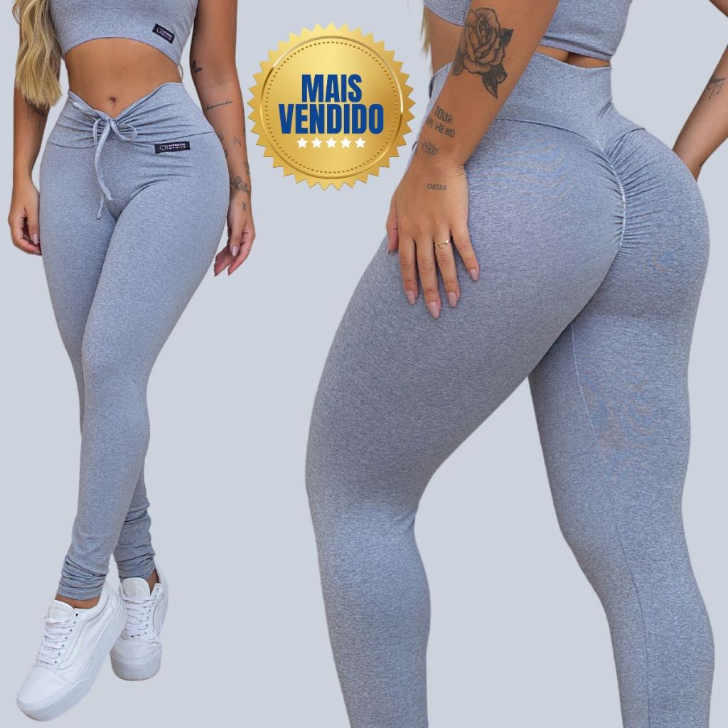 Legging Academia Levanta Bumbum Feminina em Oferta na Shopee