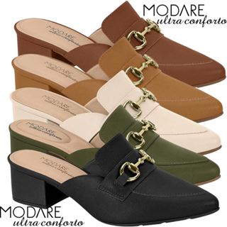 Sapato Feminino Tamanco Salto Bloco Macio Elegante Confortável Modare Moda Calce Fácil Original em Oferta na Shopee