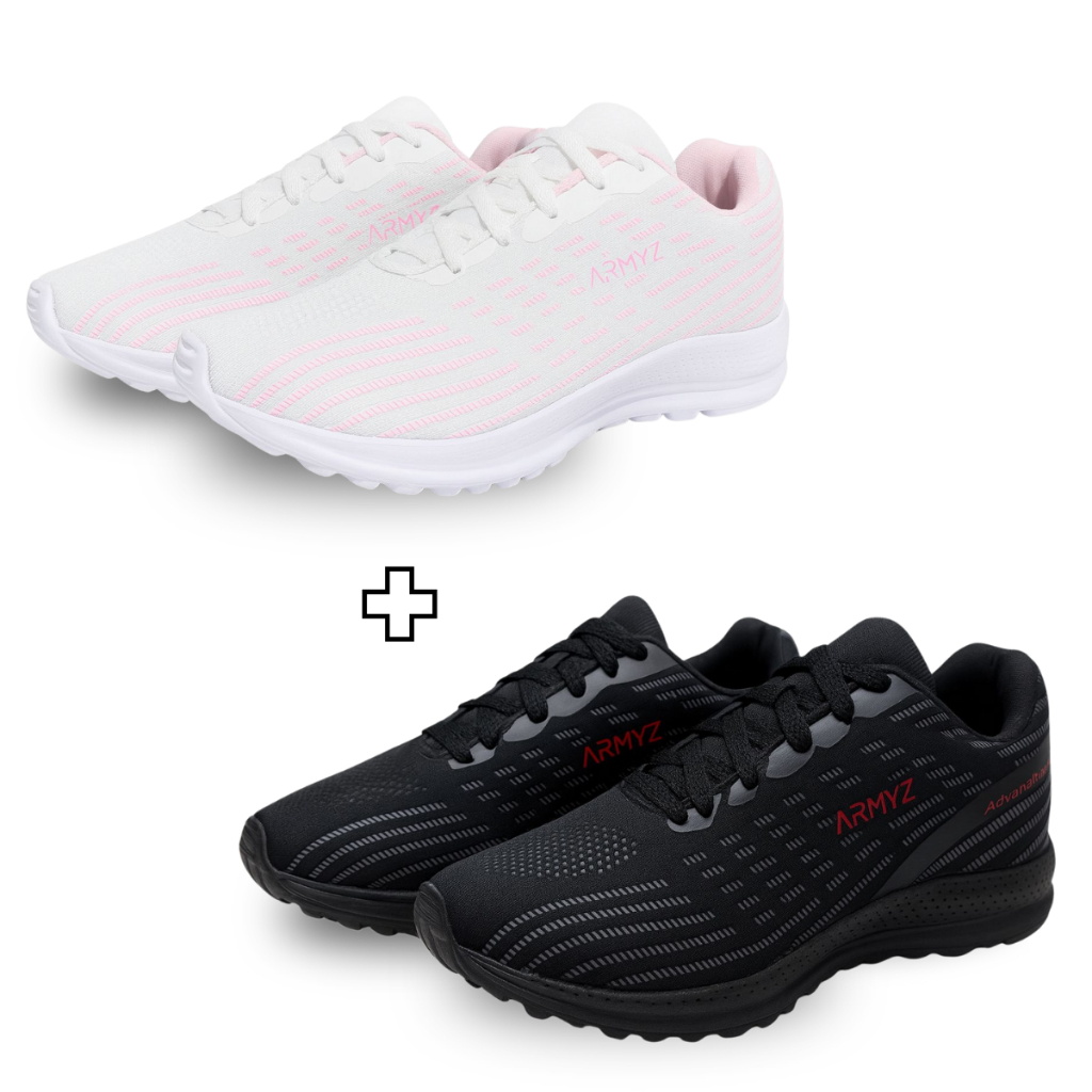 Kit com 2 Tênis para Academia e Caminhada