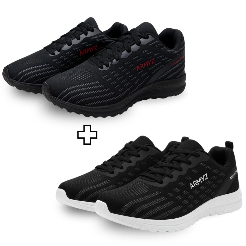 Kit 2 Pares Tênis Esportivo Feminino Academia Caminhada Corrida Leve Confortavel Macio Anatomico