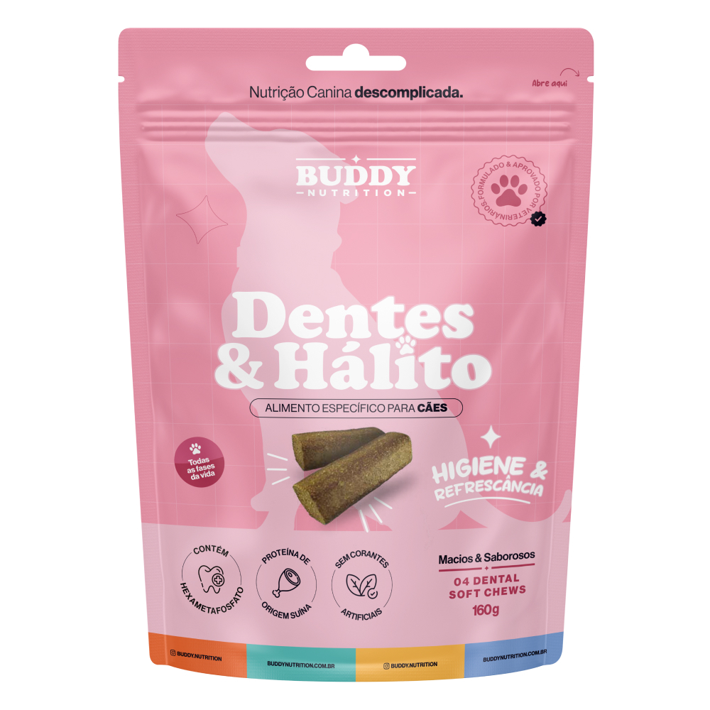 Dentes & Hálito - Cuidado Oral Para Cães - Buddy Nutrition