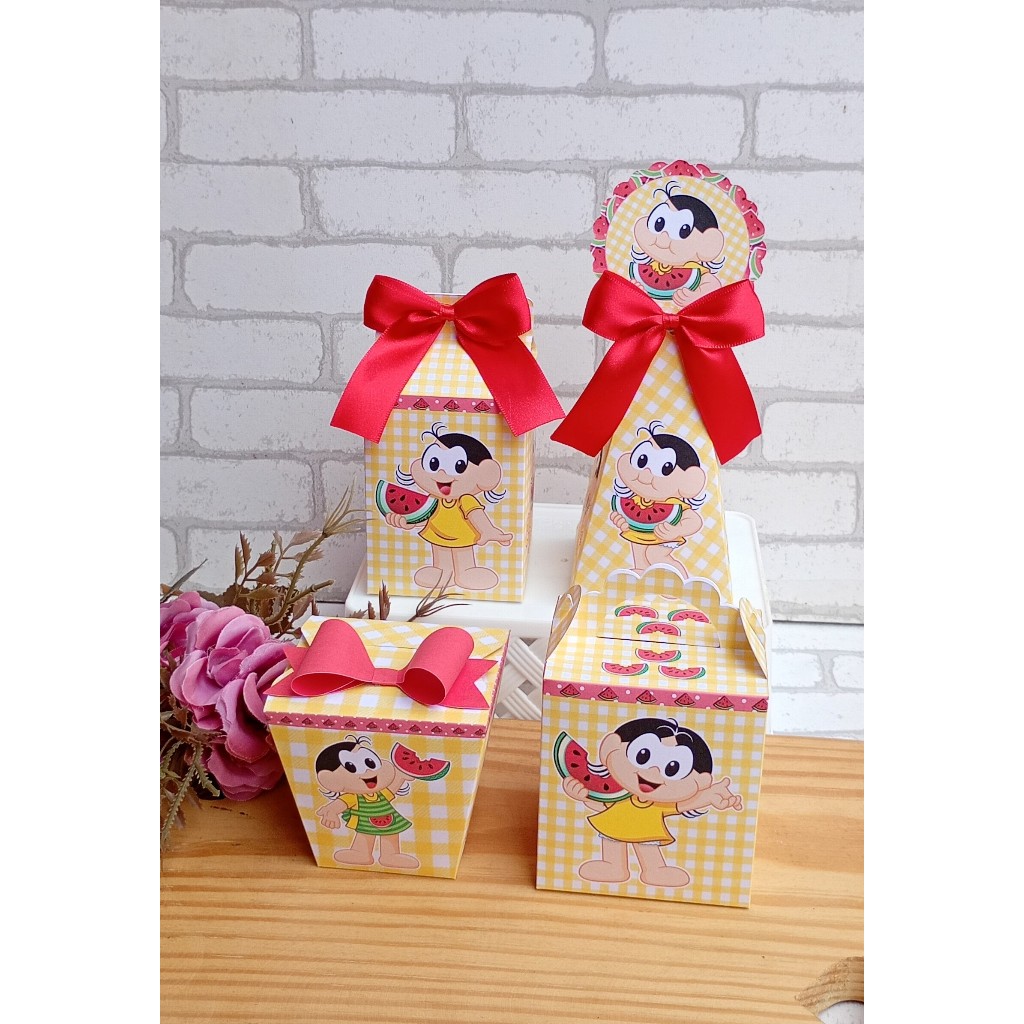 Kit Festa Magali | Personalizados | Aniversários | Papelaria Personalizada | caixinhas | Lembrancinhas