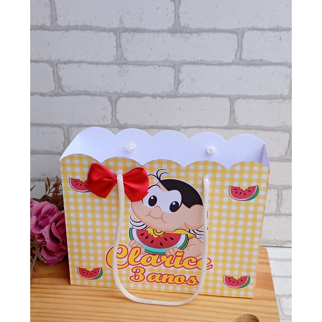 Sacolinha Magali Kit festa | Personalizados | Aniversários | Papelaria Personalizada | caixinhas | Lembrancinhas