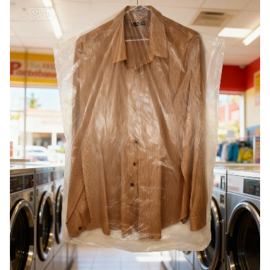 Saco Plastico Para Lavandeira Capa Protetora Para Terno e Camisa 60x95 100 Peças