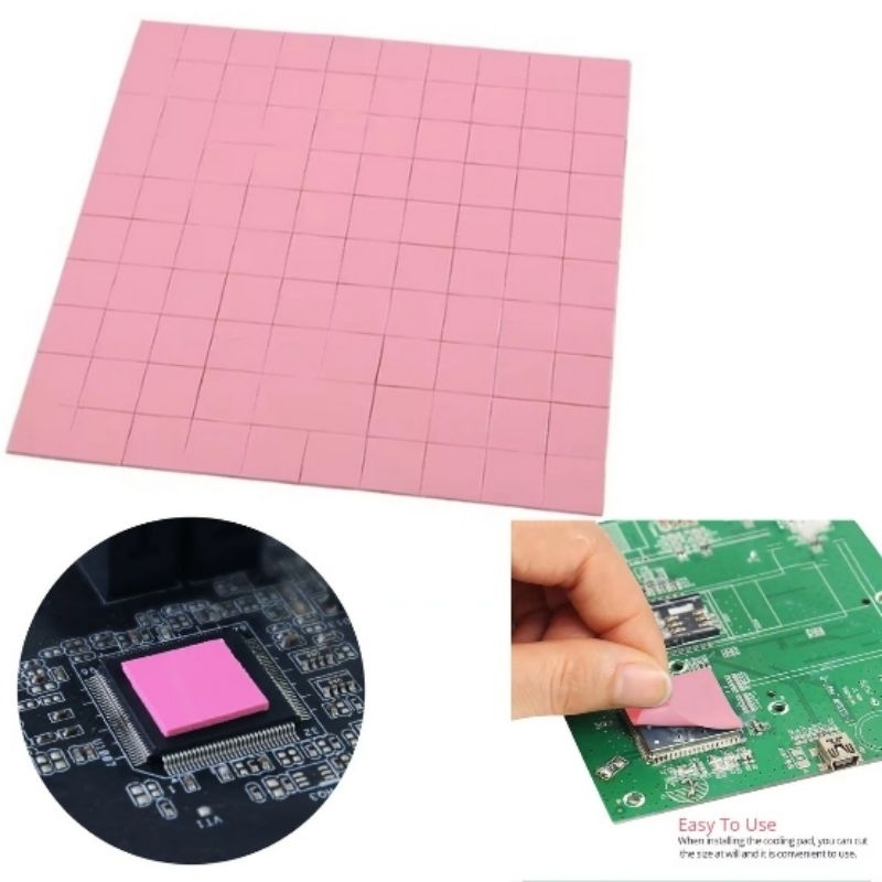 Thermal Pad Tishic 1.0mm 1.5mm 2.0mm 6W/mk Ps3 Ps4, Gpu, Notebooks Chipset