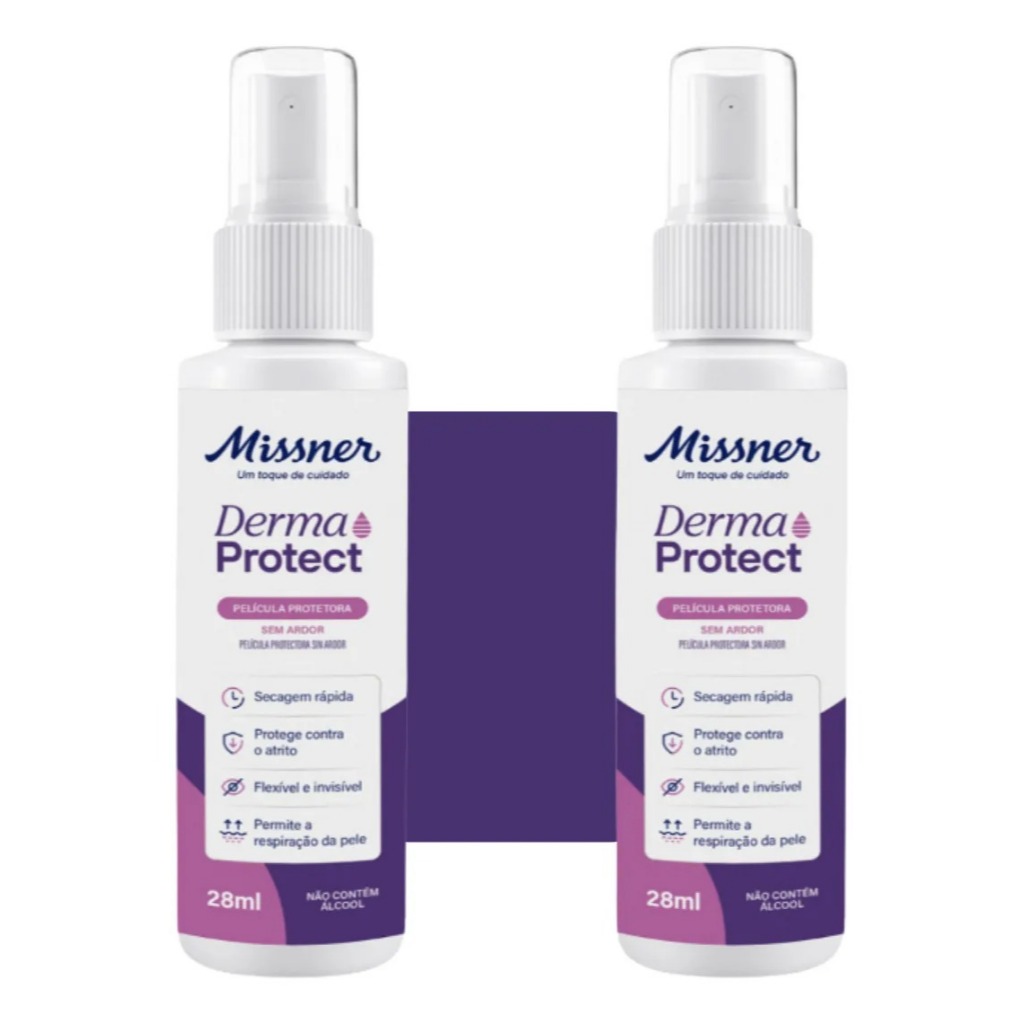 Kit 2 Película Protetora Liquida Em Spray Derma Protect 28ml Sem Ardor Missner (Tipo Cavilon) em Oferta na Shopee