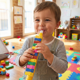 Flauta Musical Melódica 12 Teclas Infantil Alpha Escaleta em Oferta na Shopee