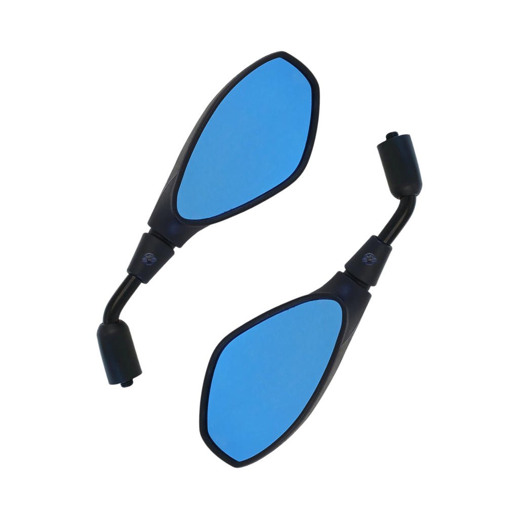 PAR DE RETROVISOR BMW FIXO HASTE CURTA ROSCA HONDA COM LENTE AZUL em Oferta na Shopee